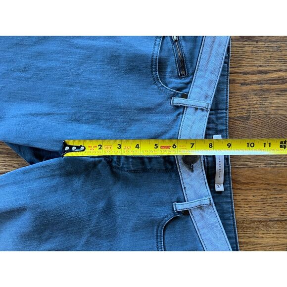 VICTORIA BECKHAM Gray Cotton Skinny Jeans Ankle Zip Pants Women's Size 27 - Picture 8 of 10